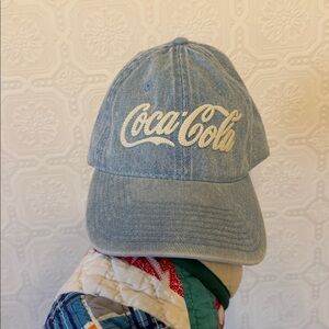 American Needle Vintage Coca-Cola Logo Light Blue Denim Hat OS